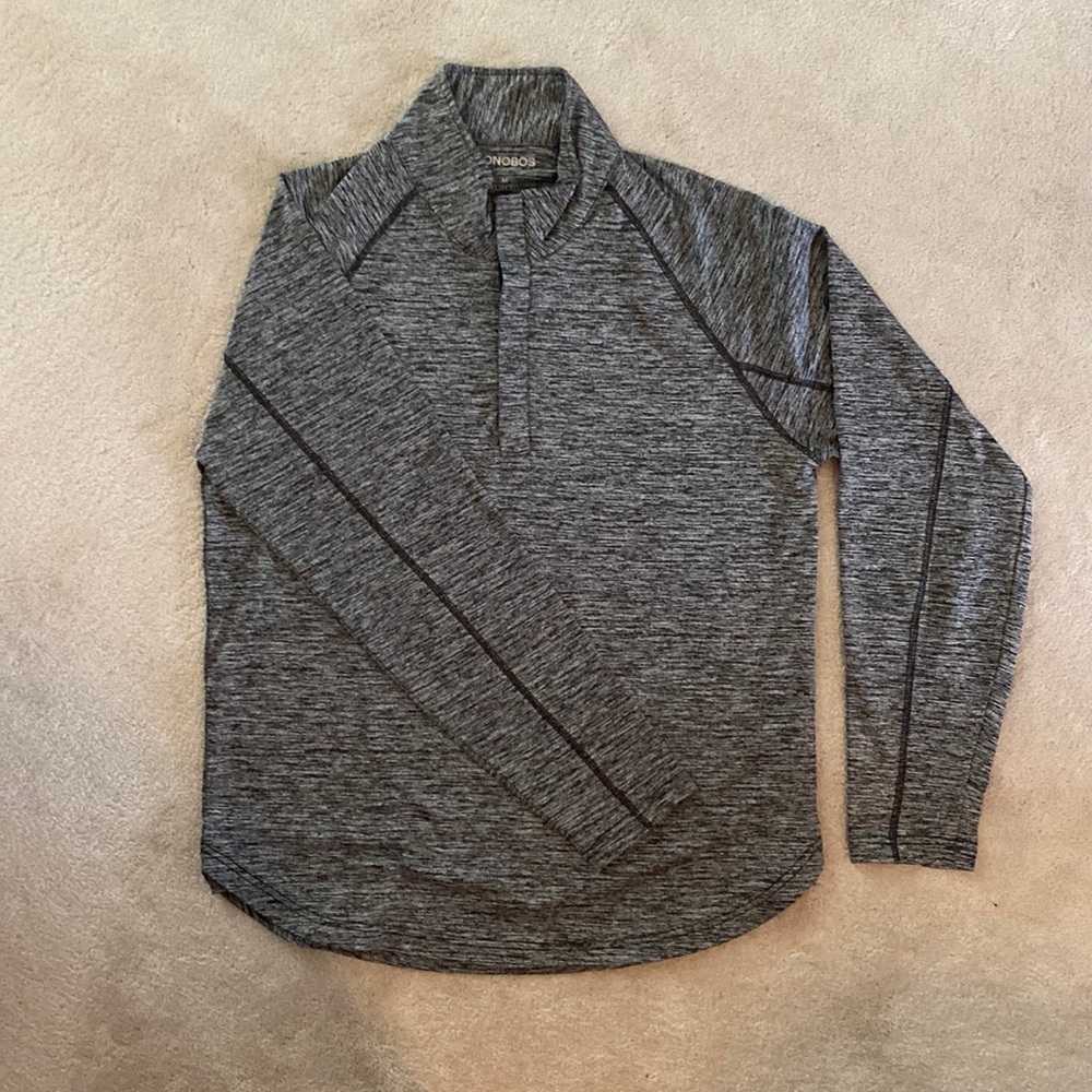 BONOBOS Golf, 1/4 Zip, Size M Slim, Curved Hem